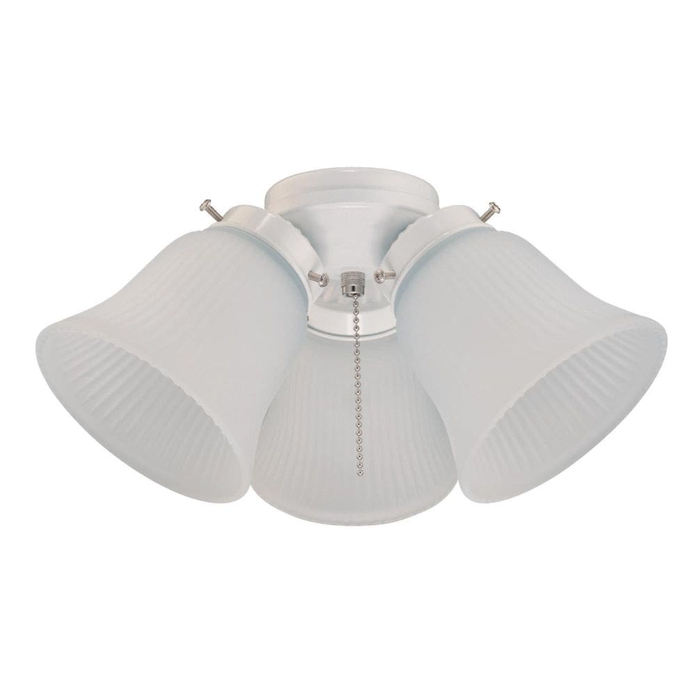Kit de luz para ventilador de teto Westinghouse 77847 3LGT WHT Fros