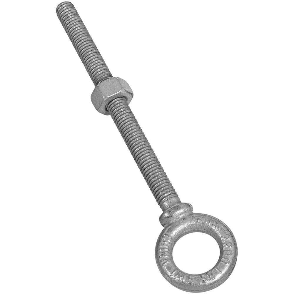 Eye Bolts National Hardware N245-167 3260 galvanizados 1,2 x 15 cm