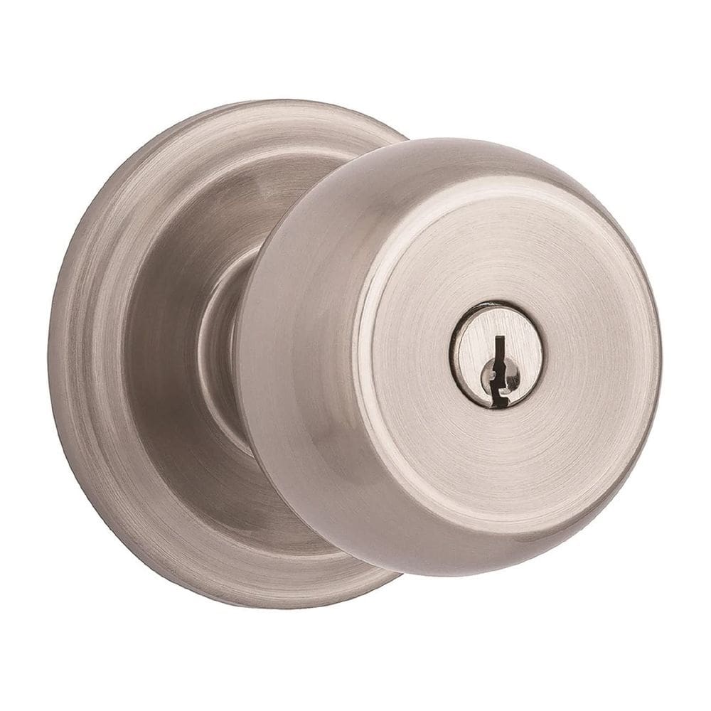 Maçaneta de porta BRINKS Stafford Satin Nickel sem usar as mãos