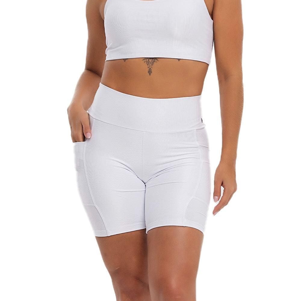 Bermuda Feminina Elite Running Bolso