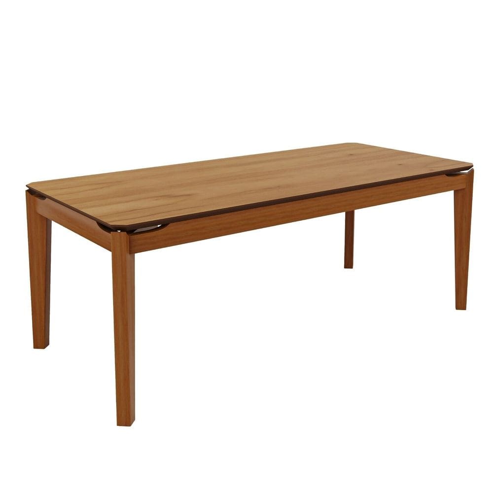 Mesa 80x90cm em Madeira Maciça Tampo 100% Mdf Laminado Jade Cinamomo
