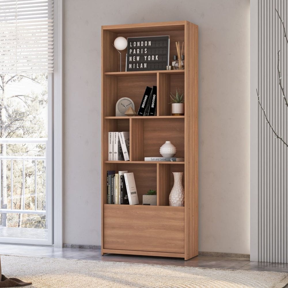 Estante para Livros 1 Porta Montreal Freijó