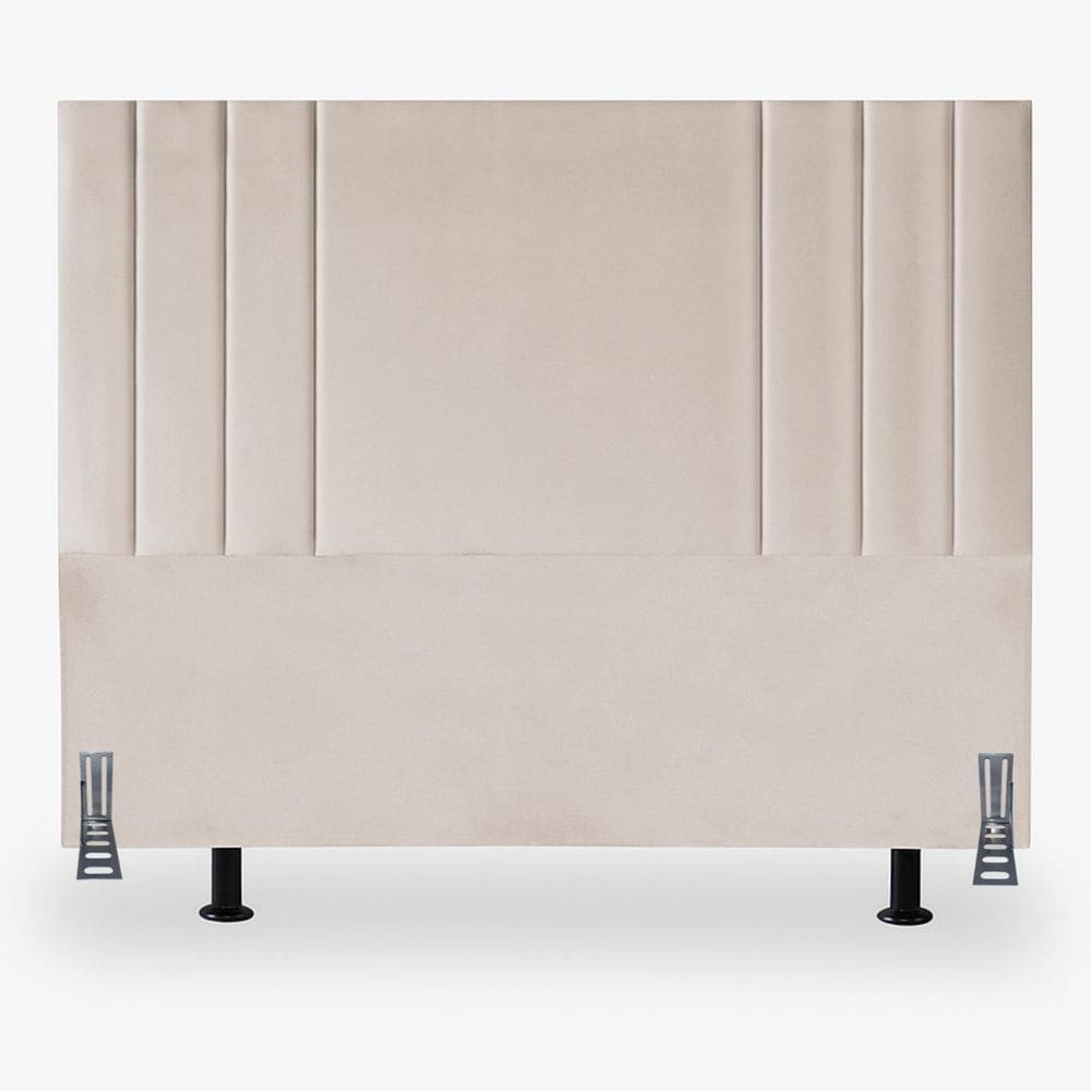 Cabeceira Cama Solteiro 100 cm Linho Frame Box Estofada