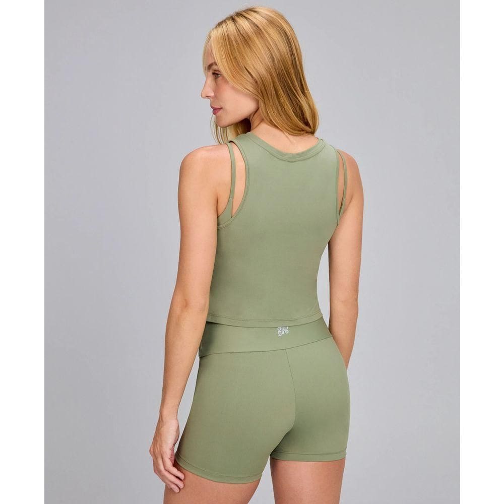 Regata Feminina Alto Giro Costas Nadador Refletivo