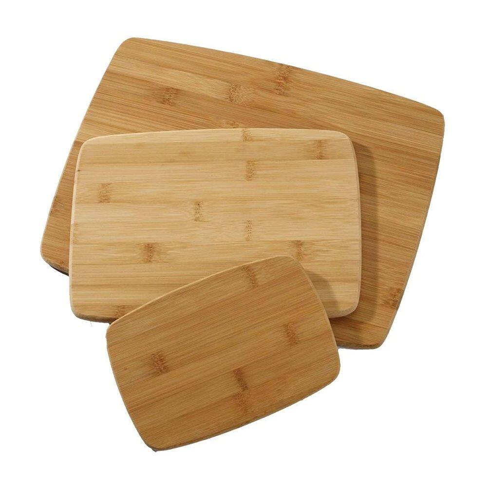 Conjunto de tábuas de corte Farberware Reversível de Bambu de 3 peças