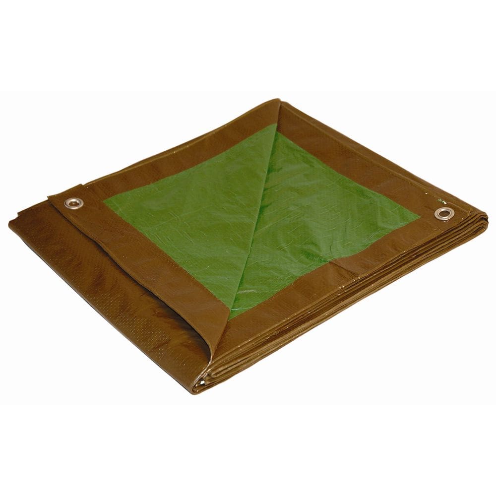 Tarp Dry Top 10057 Medium Duty 152x213 cm marrom/verde