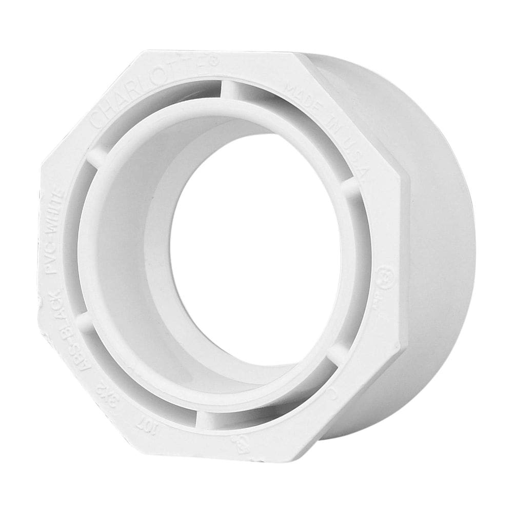 Encaixe branco da bucha de descarga Charlotte Pipe 3x2 DWV