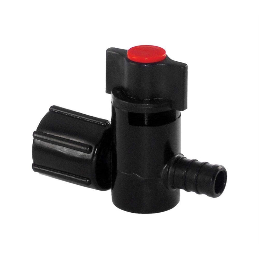 Válvula giratória Ecopoly 31891 de crimpagem de plástico de 1/2”, pacote com 2