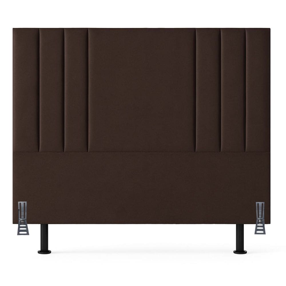 Cabeceira Solteirão 100 cm Cama Box Estofada Corino Frame