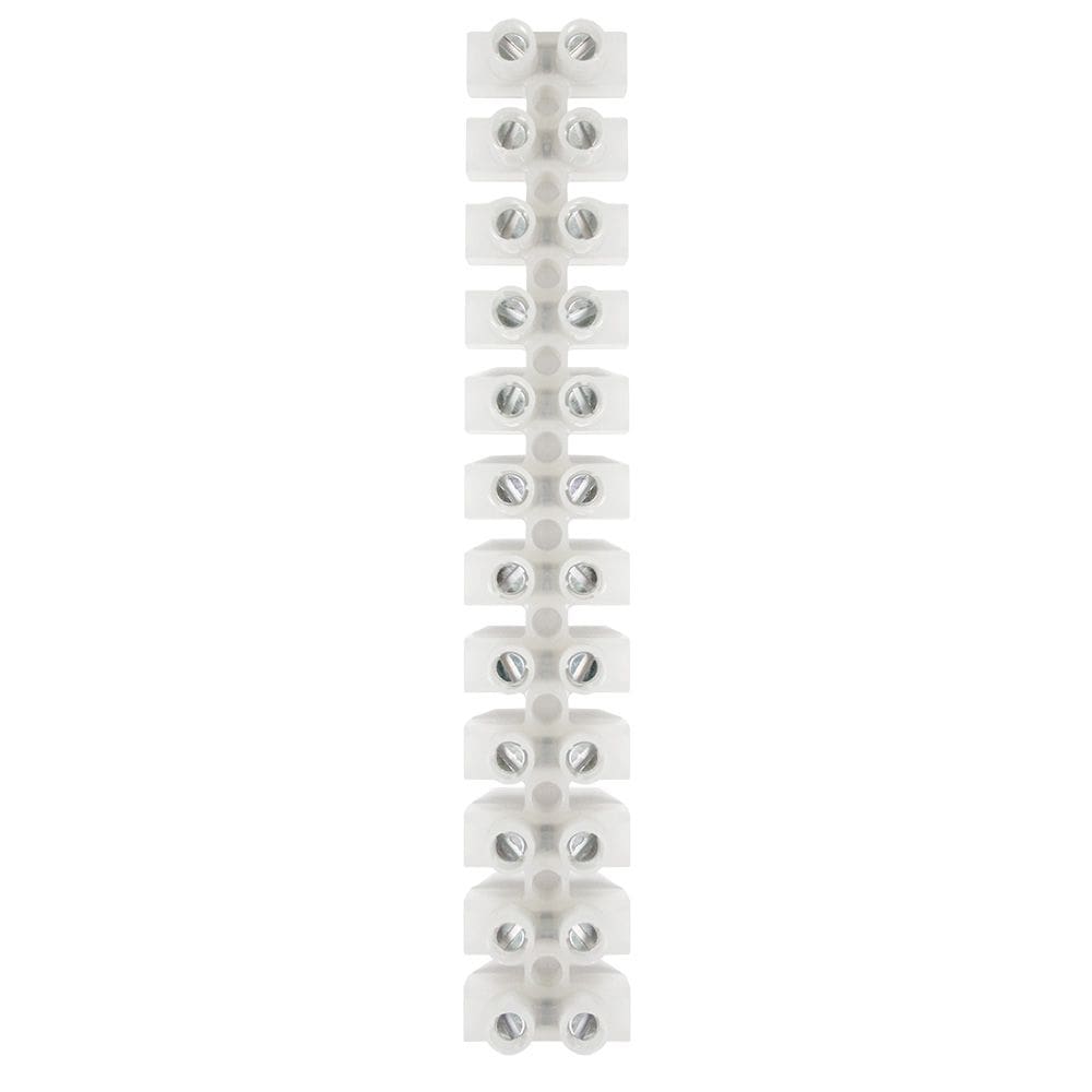 Bloco de terminais Pacer 40A Euro Style 12 posições, pacote com 5