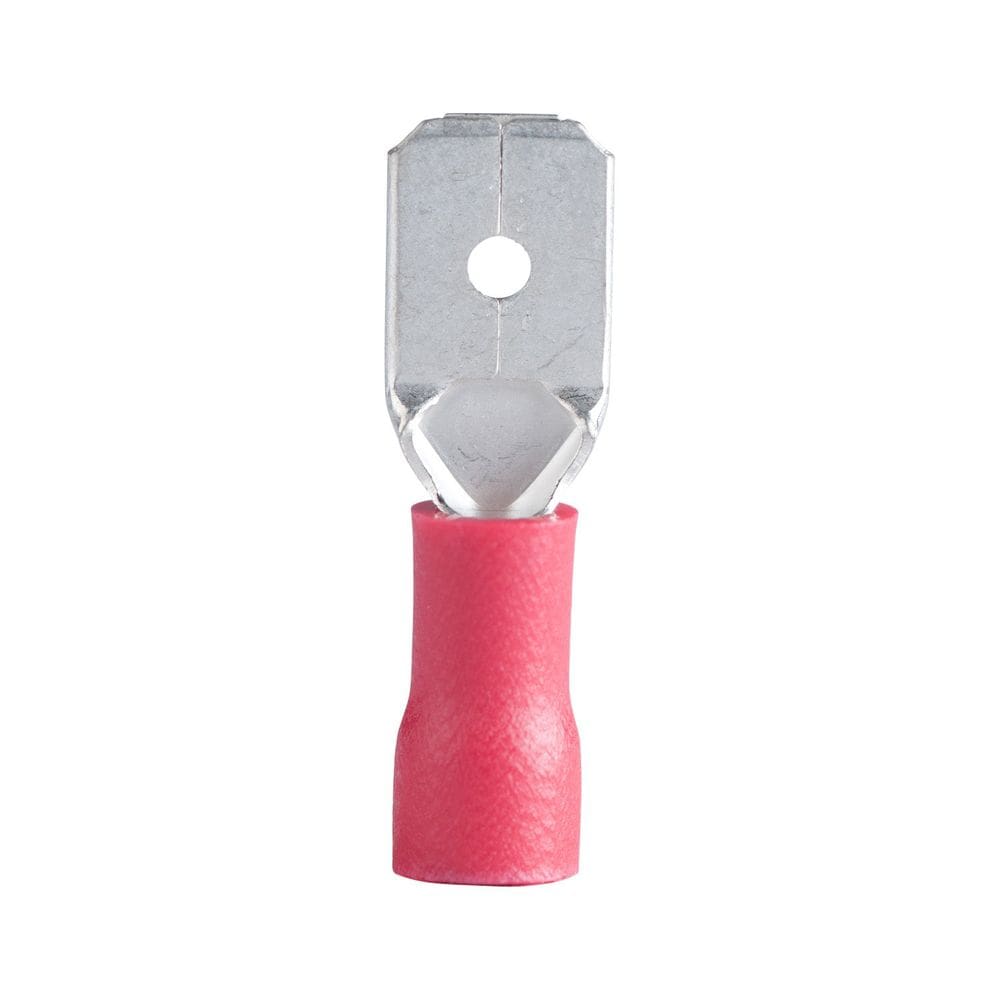Terminal de componentes eletrônicos Gardner Bender 20-141M macho 22-18 AWG vermelho