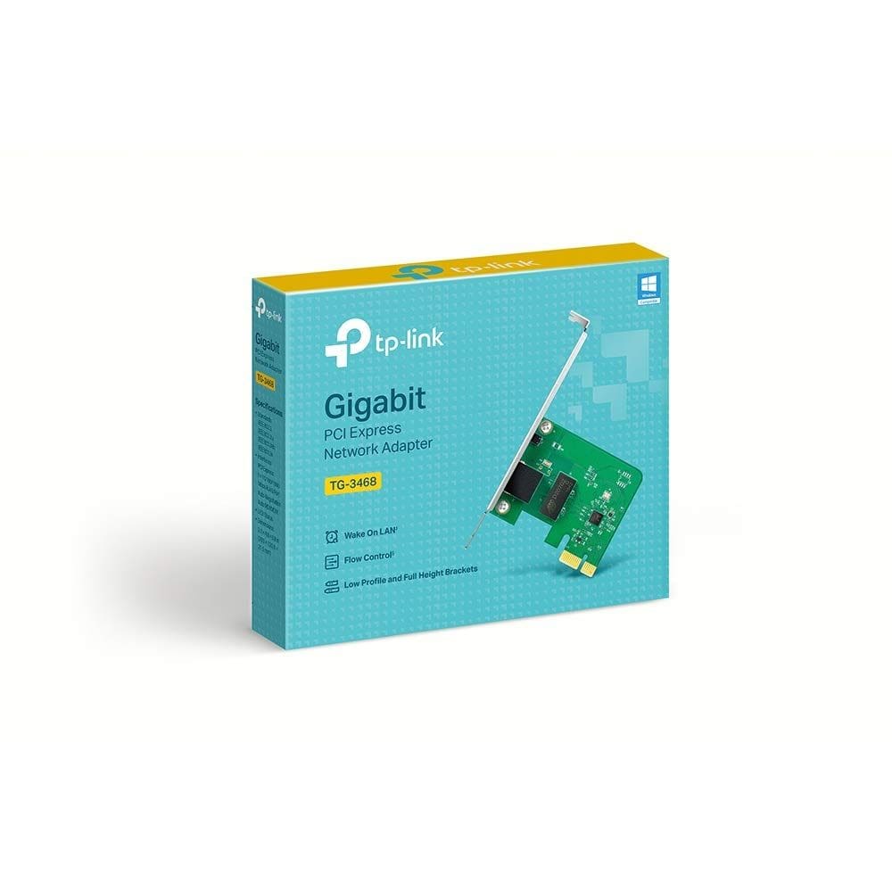 Adaptador de rede TP-Link TG-3468 Gigabit PCIe RJ45