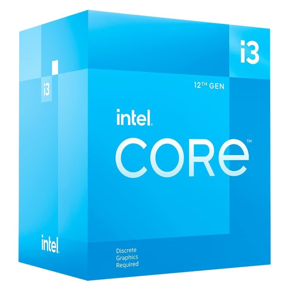 Processador de computador Intel Core i3-12100F de 12ª geração