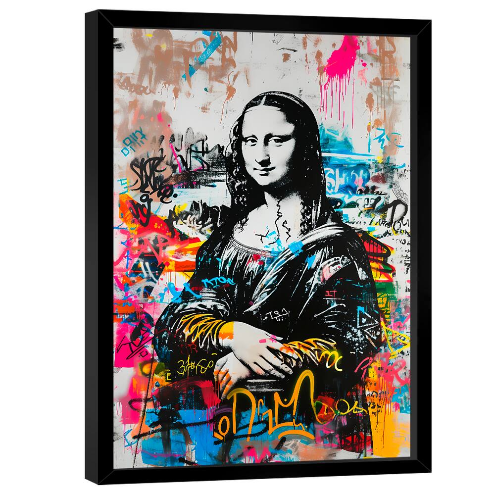 Quadro Decorativo Monalisa Grafite