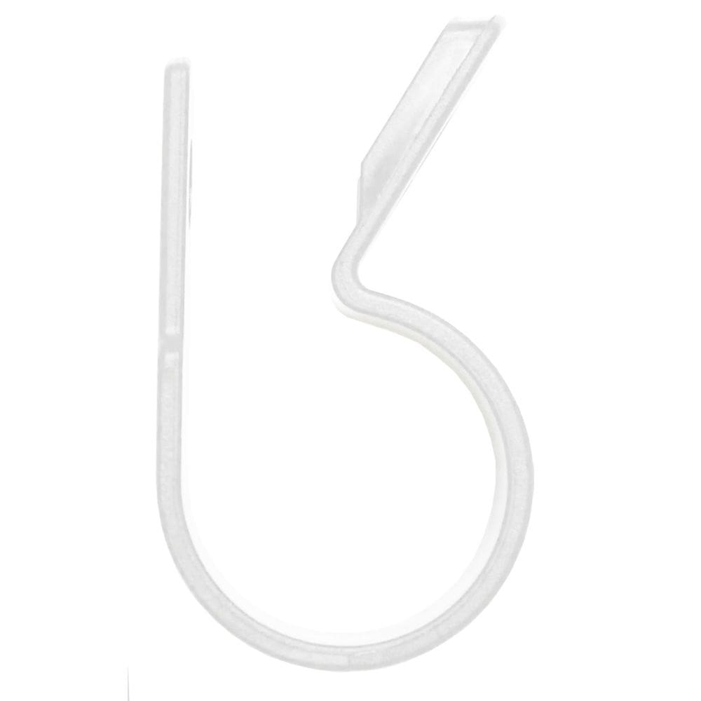 C-Clamps Pacer Nylon 3/16 polegadas, cor natural, pacote com 25