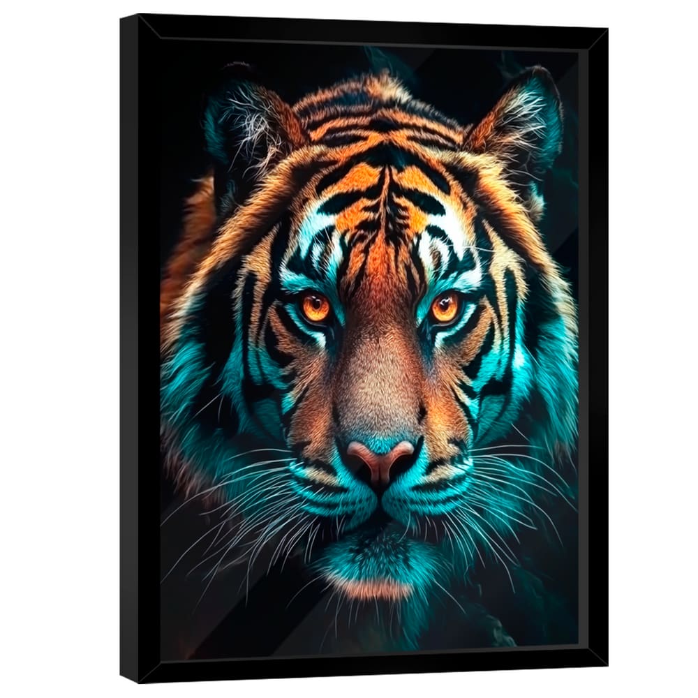 Quadro Decorativo Tigre Majestoso Variação