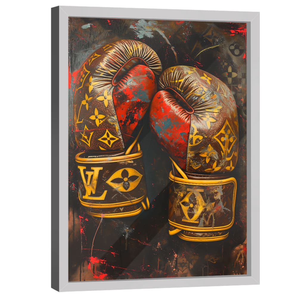 Quadro Decorativo Luva de Boxe Grafite