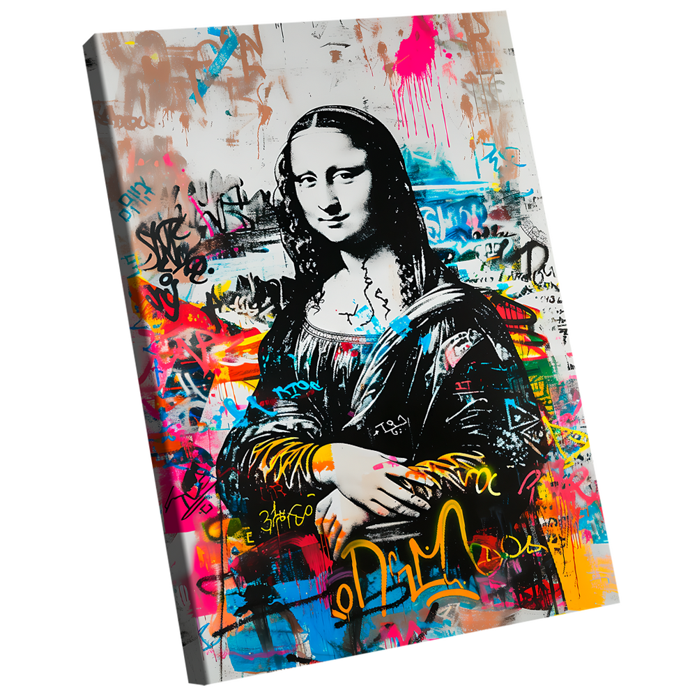 Quadro Decorativo Monalisa Grafite