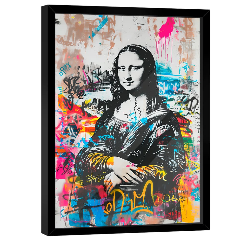 Quadro Decorativo Monalisa Grafite