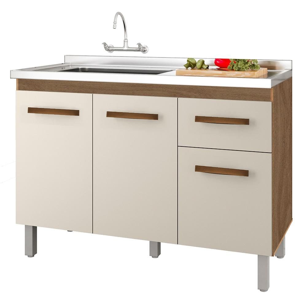 Balcao Para Pia 3P 1G 120 cm Anita Mobbs