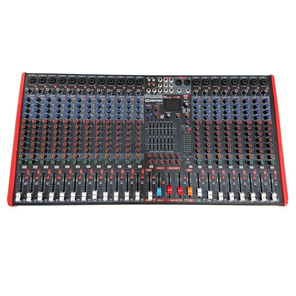 Mesa Analogica 20 Canais Soundvoice Ms20.7 Platina