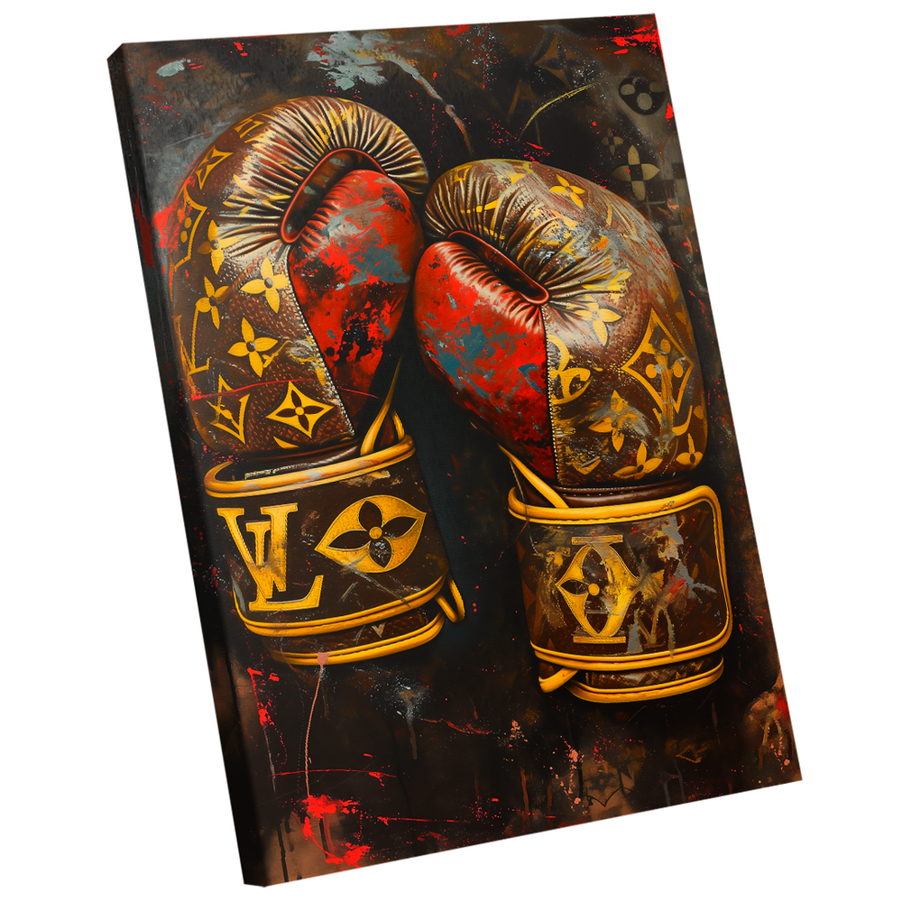 Quadro Decorativo Luva de Boxe Grafite