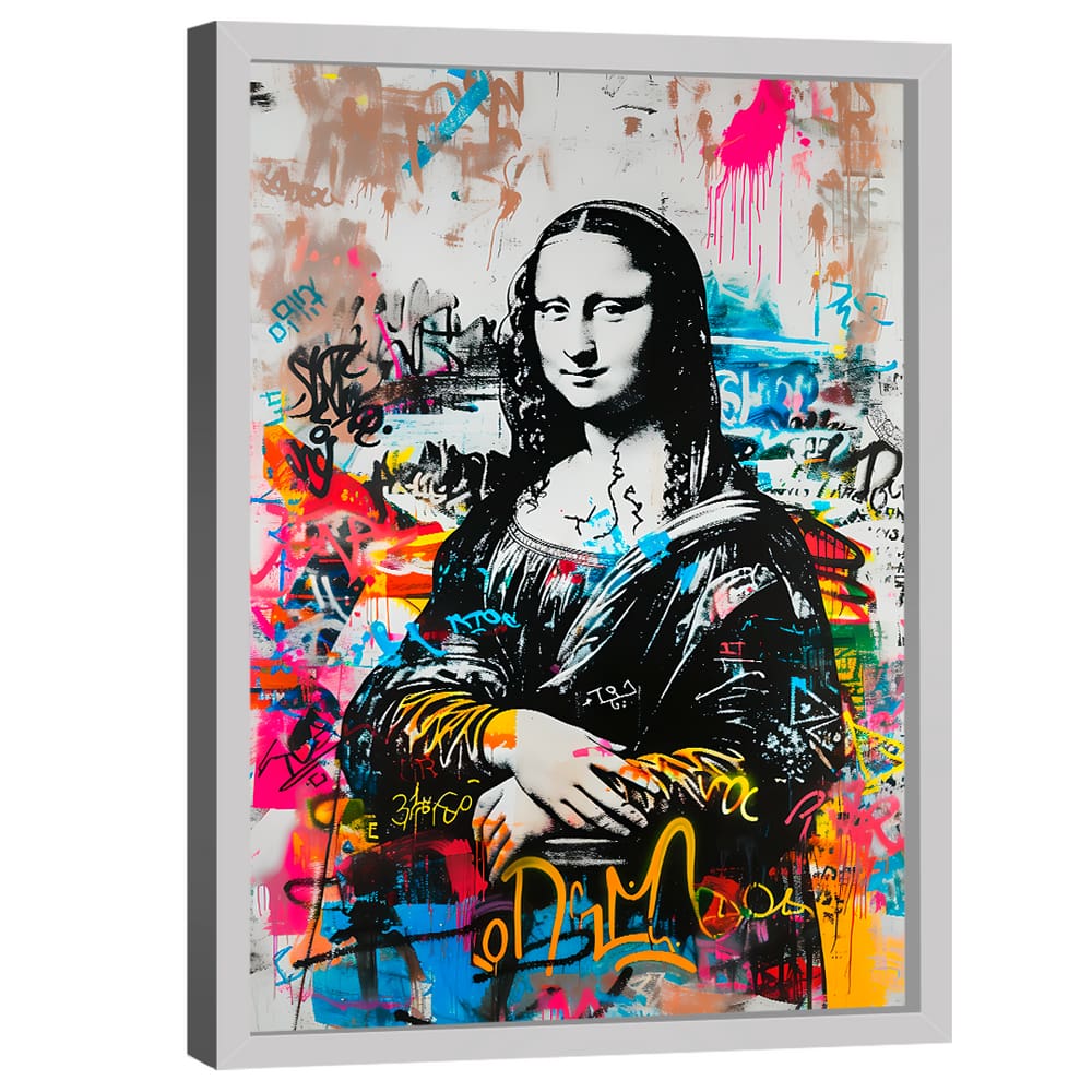Quadro Decorativo Monalisa Grafite