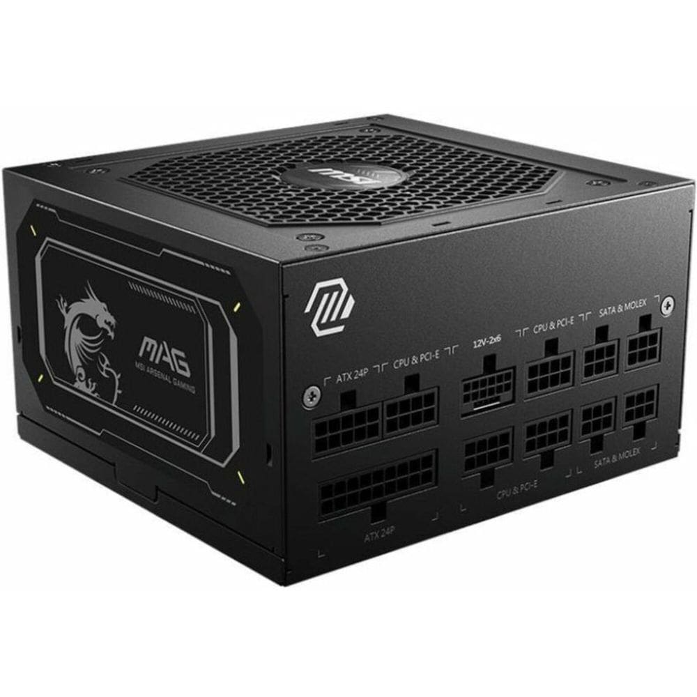 Fonte de alimentação MSI MAG 850W ATX 3.1 PCIe 5.1 Modular