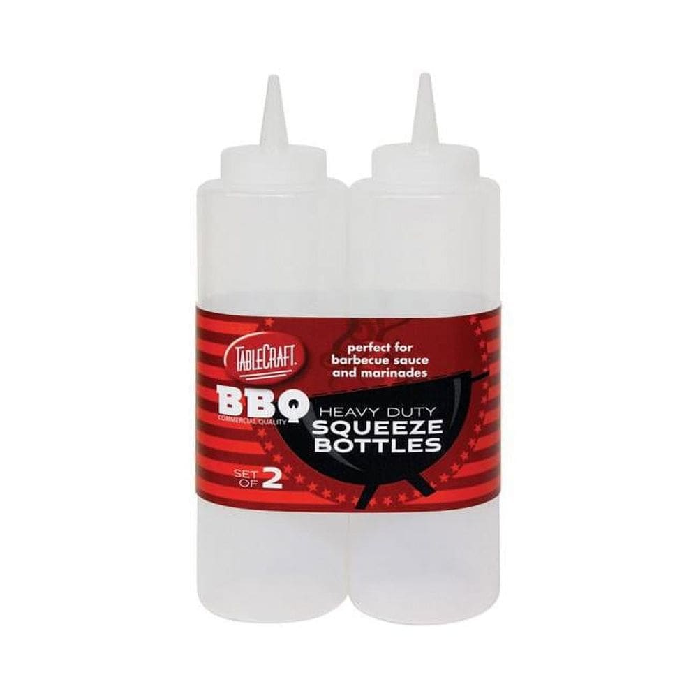 Garrafa Squeeze Bottle Tablecraft Clear 350 ml Heavy Duty (pacote com 2)