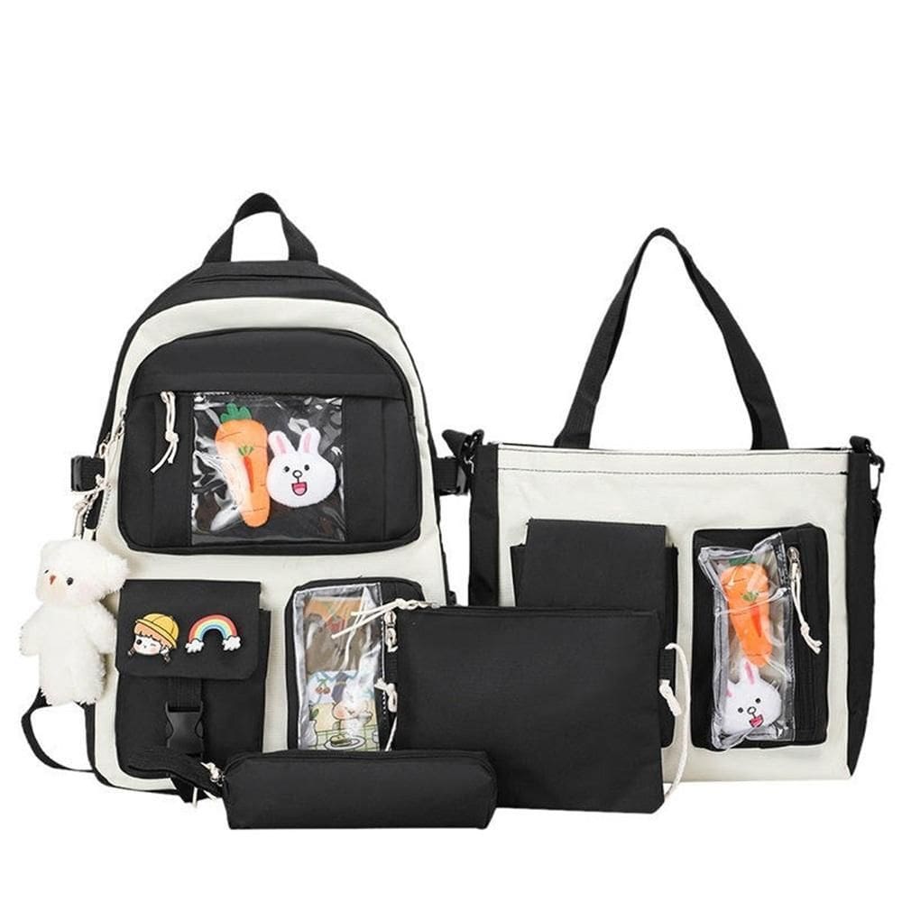 Mochila Grande Com Kit Escolar Completo 4 Pçs Viagem Passeio