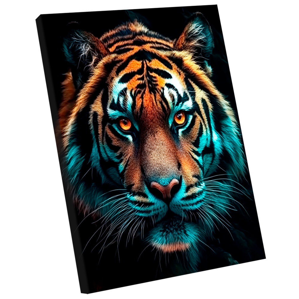 Quadro Decorativo Tigre Majestoso Variação