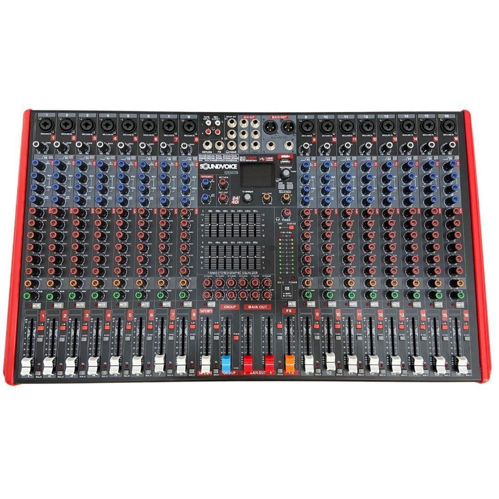 Mesa Analogica 16 Canais Soundvoice Ms16.7 Platina