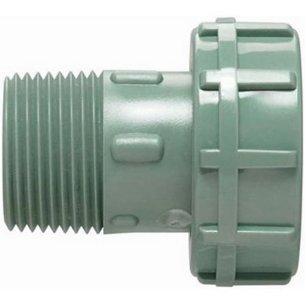 Adaptador giratório MPT de encaixe de tubulação de mangueira Orbit 57199 1”