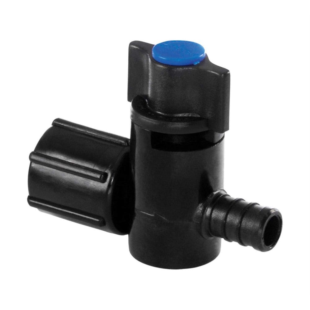 Válvula Ecopoly 31890 Giratoria 1/2” PEX Prensado Azul Paquete de 2