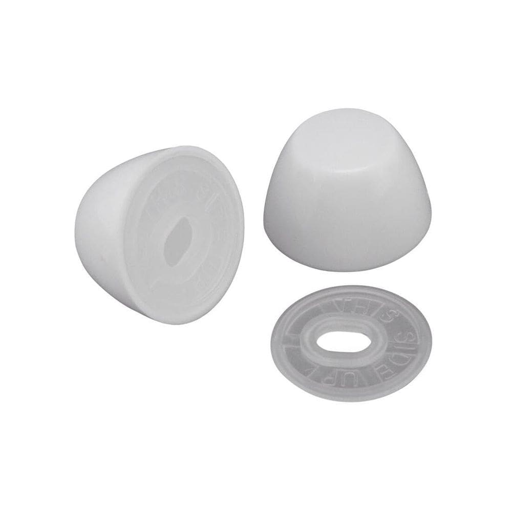 Tampa de parafuso de banheiro Plumb Pak PP835-30 de plástico branco