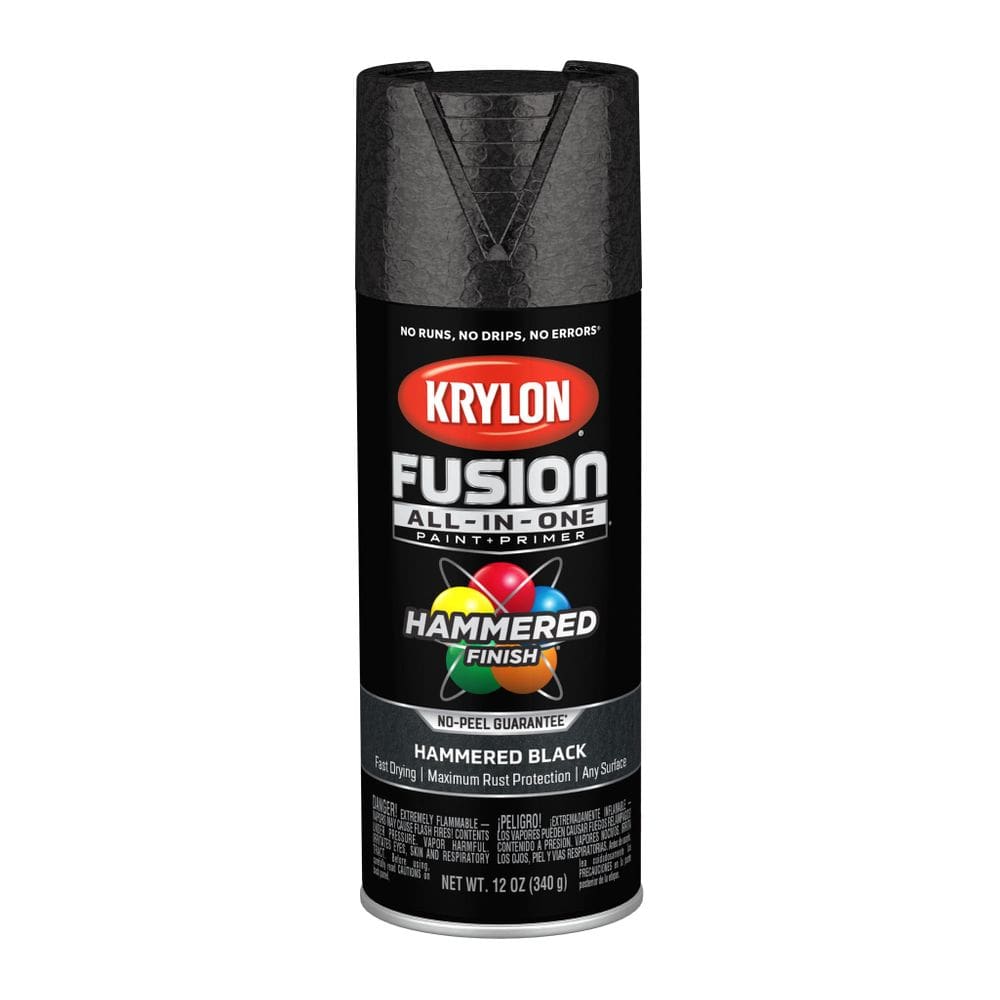 Tinta spray Krylon Fusion Hammered Finish Black 340 ml