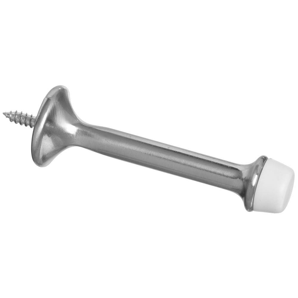 Door Stop National Hardware N325-464, pacote com 2 unidades de níquel acetinado, 7,5 cm