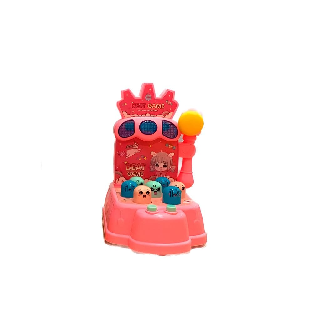 Brinquedo Jogo Bate e Pega Martelo Brincadeira Diversão Cor:Rosa