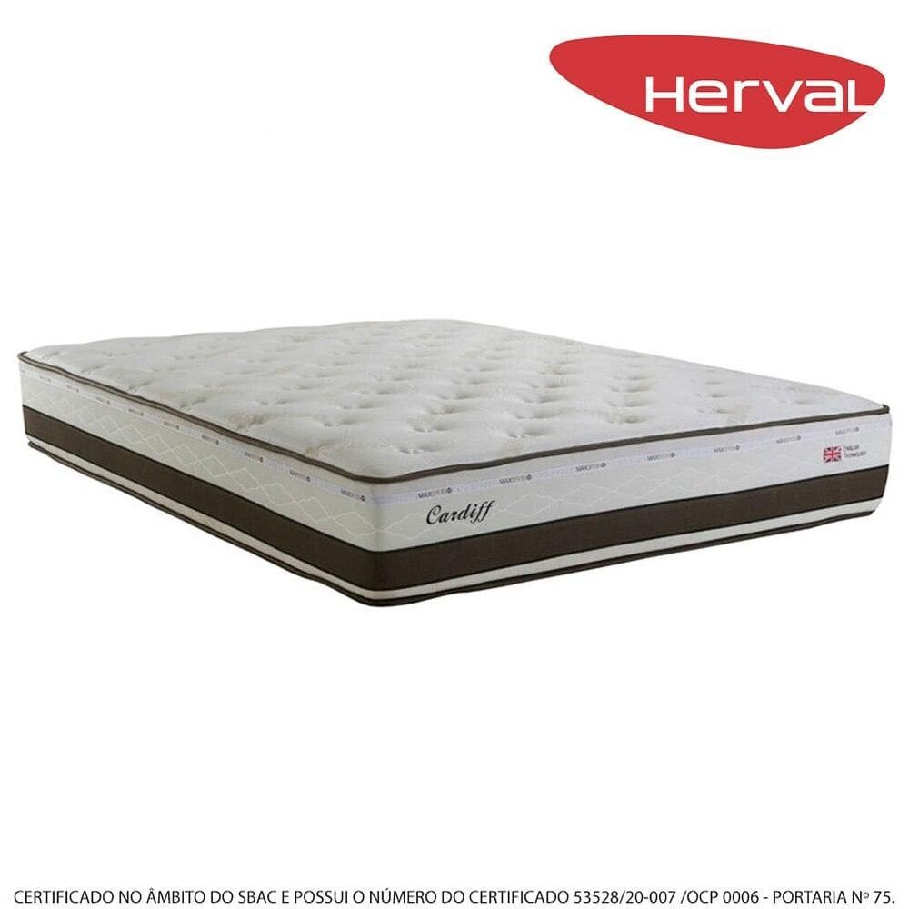 Colchão Queen Herval Molas Maxspring Cardiff, 30x158x198 cm
