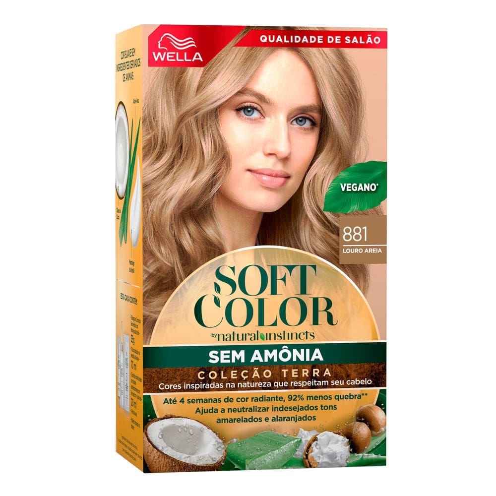Tintura Soft Color Sem Amônia Coleção Terra Louro Areia 881