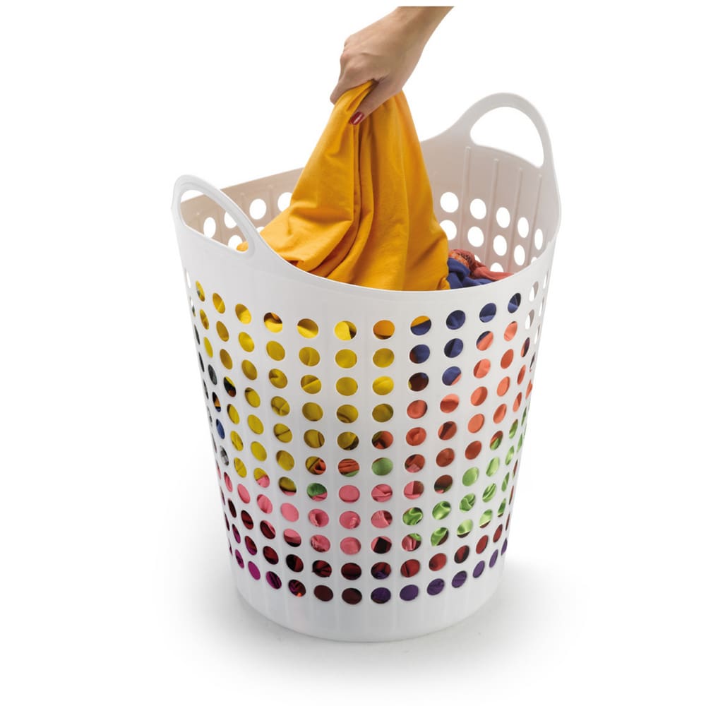 Cesto De Roupas Flexível 44 Litros Branco 1546 Arthi