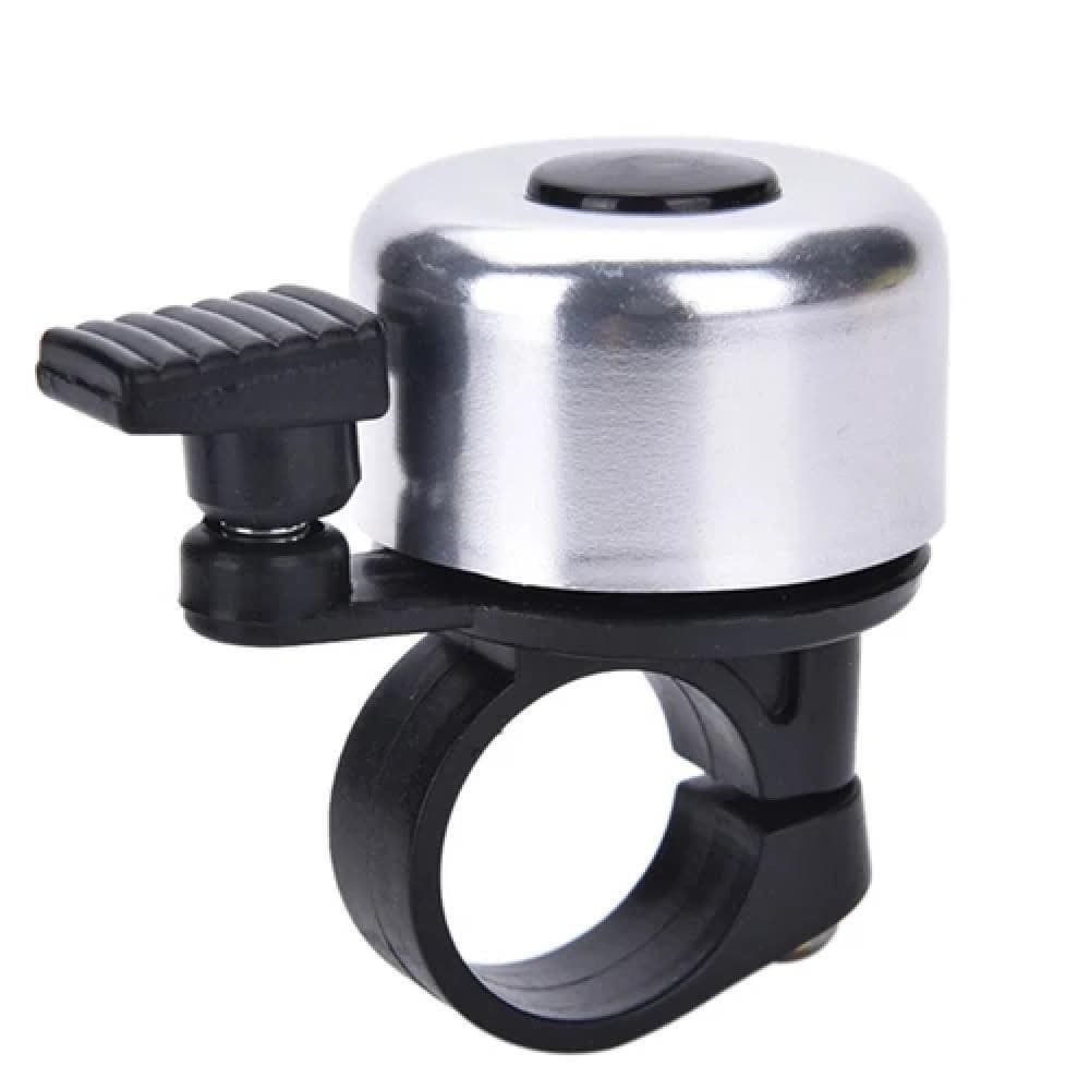 Campainha Sino De Bicicleta Retro Metalico Som Tradicional Design Classico Prata