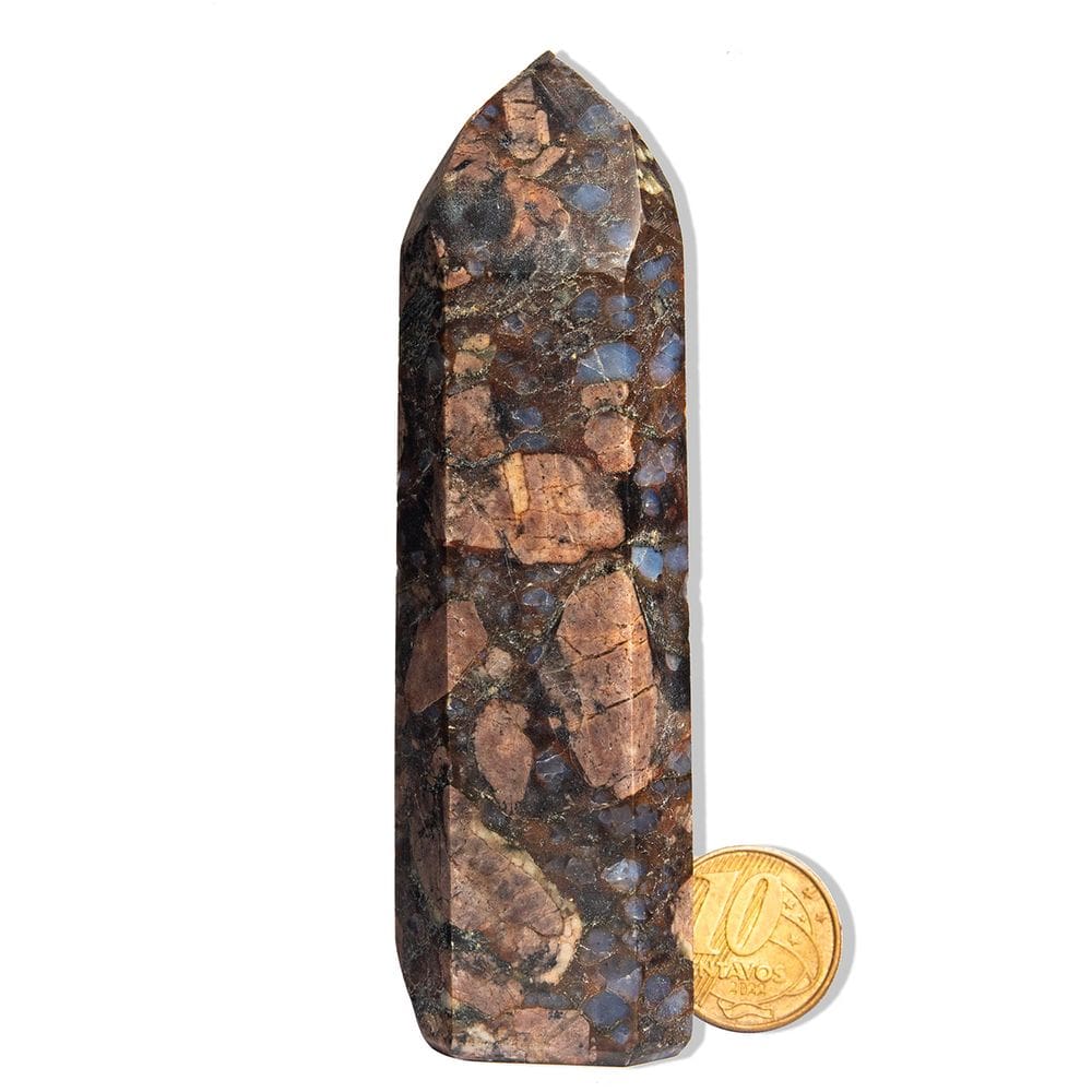 Ponta Riolita Rosa Pedra Natural 9 a 10cm 100 a 200g TipoB