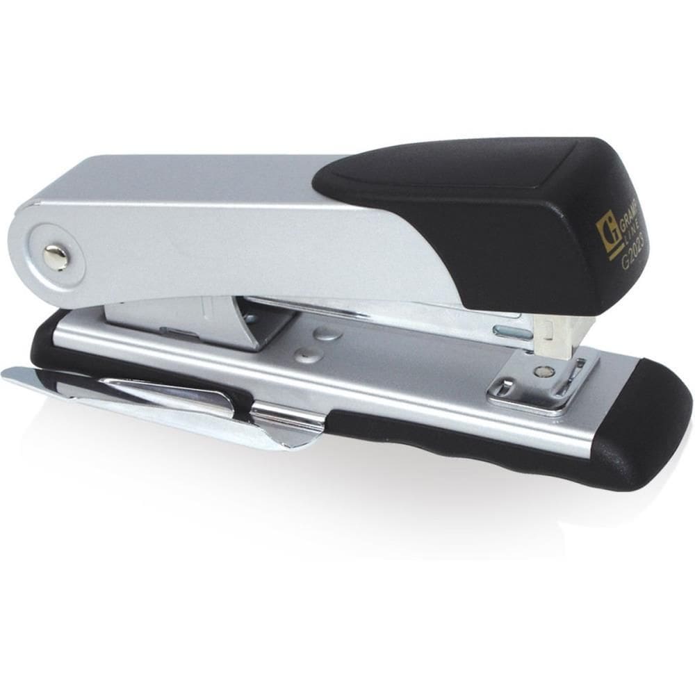 Grampeador Metal P/25fls Preto/Cinza c/Extrator Gramp Line