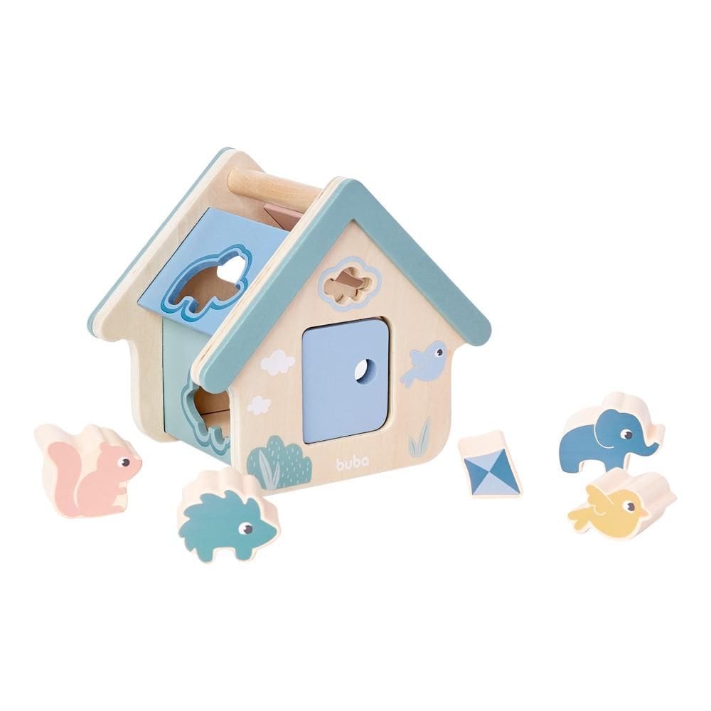 Casinha de Encaixar Buba Montessori Cloudy Colorida