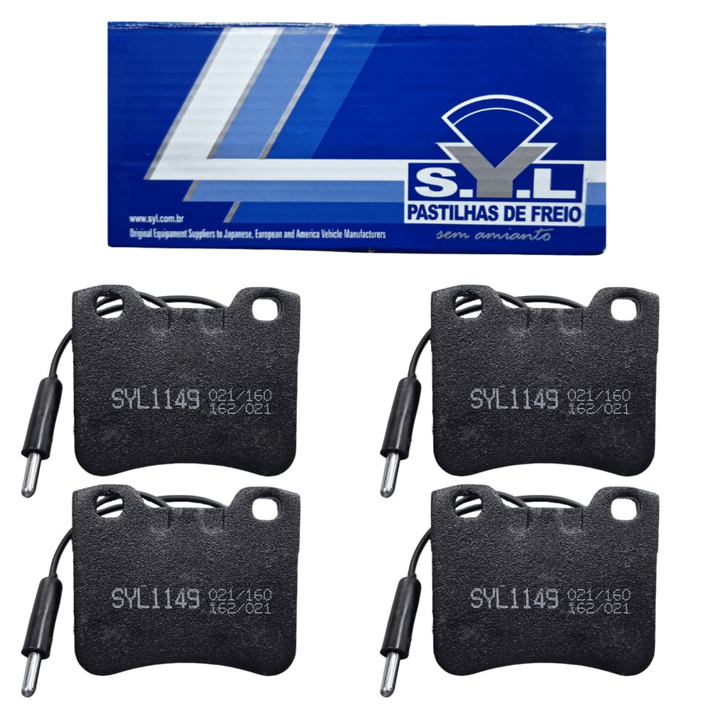 Jogo de Pastilhas de Freio Dianteira Syl1149 P/ Citroen AX 1.1/1.4 1996-1998 / Peugeot 106 1991>