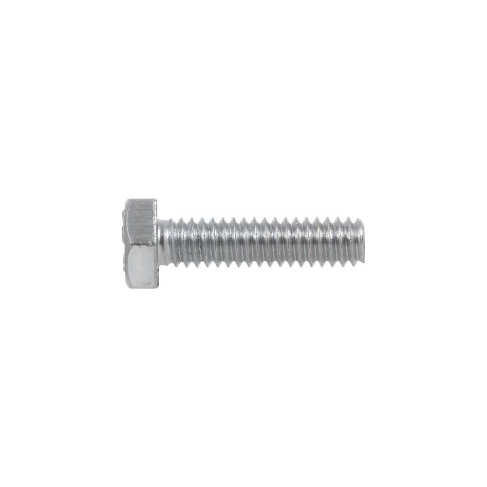 100 unidades de tornillo hexagonal de acero zincado Hillman 8 mm x 8 cm