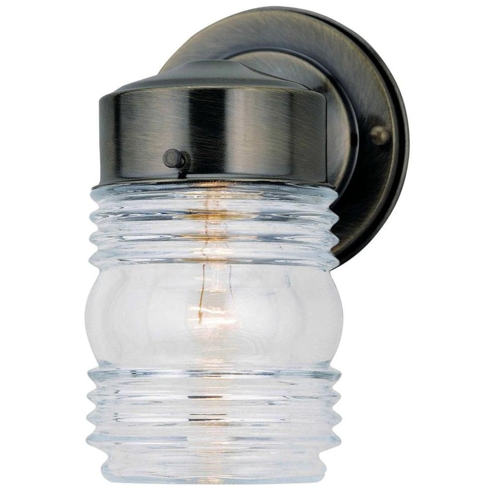 Luminária de parede Jelly Jar Westinghouse Corp 66839 AB Clear