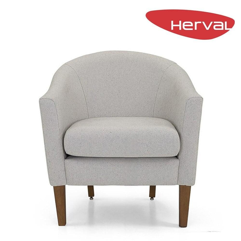 Poltrona de Aproximação Herval Vegas, Linho Gelo