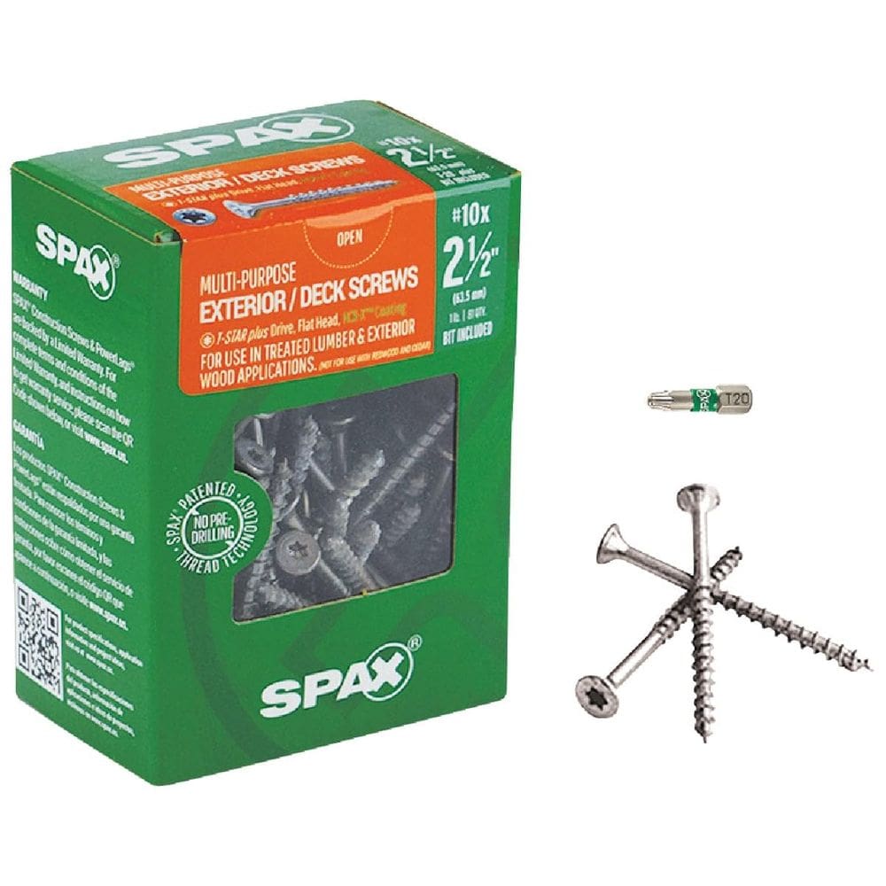 Parafuso SPAX 10x6,4 cm de cabeça plana multimaterial